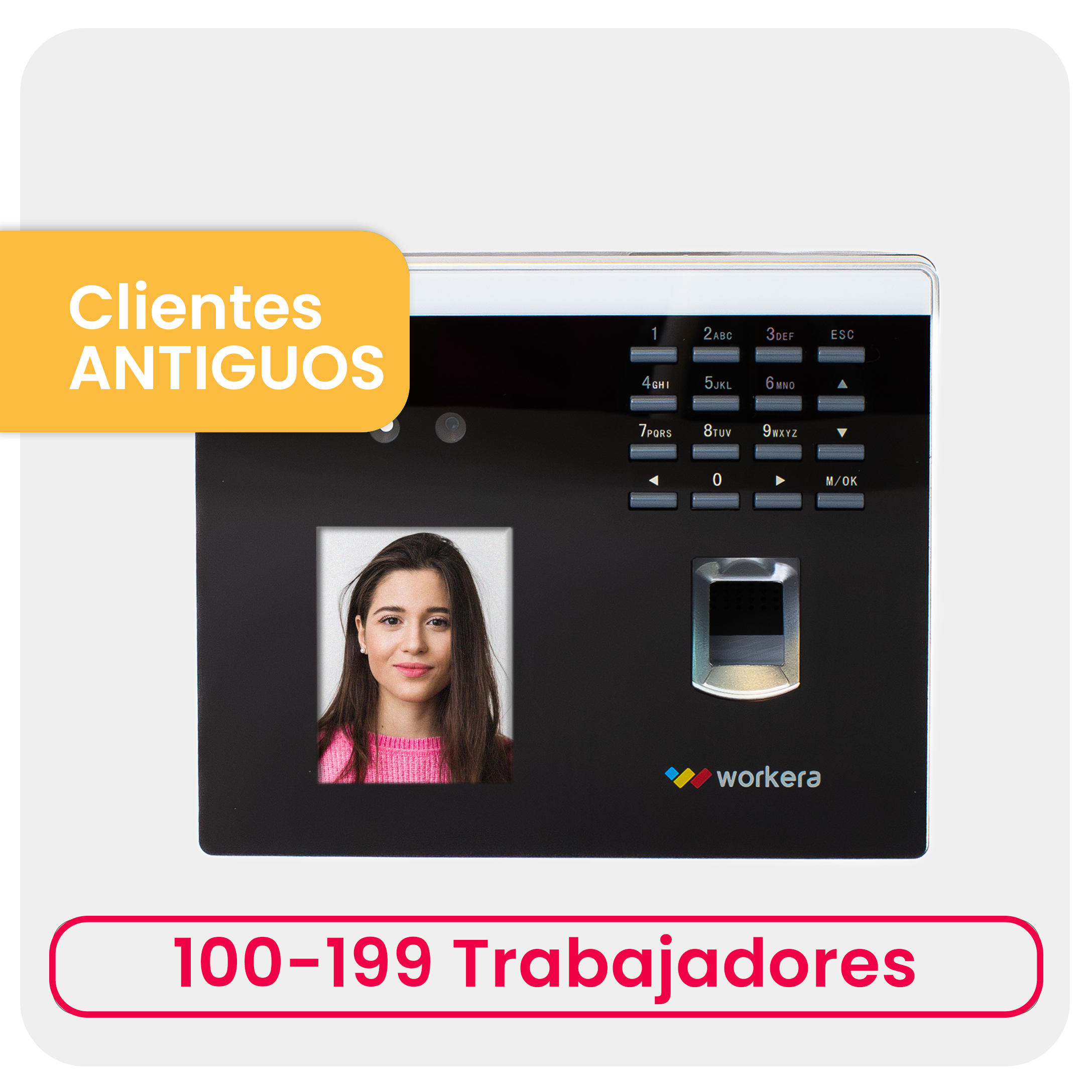 Reloj Biométrico T2 · Clientes antiguos 100‑199